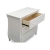 image:imageDelta Children Lancaster 3 Drawer Dresser with Changing Top and Interlocking Drawers  Greenguard Gold Certified Bianca WhiteBianca White