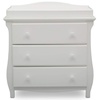 image:imageDelta Children Lancaster 3 Drawer Dresser with Changing Top and Interlocking Drawers  Greenguard Gold Certified Bianca WhiteBianca White