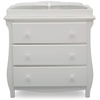 image:imageDelta Children Lancaster 3 Drawer Dresser with Changing Top and Interlocking Drawers  Greenguard Gold Certified Bianca WhiteBianca White