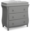 image:imageDelta Children Lancaster 3 Drawer Dresser with Changing Top and Interlocking Drawers  Greenguard Gold Certified Bianca WhiteGrey