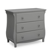 image:imageDelta Children Lancaster 3 Drawer Dresser with Changing Top and Interlocking Drawers  Greenguard Gold Certified Bianca WhiteGrey