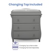 image:imageDelta Children Lancaster 3 Drawer Dresser with Changing Top and Interlocking Drawers  Greenguard Gold Certified Bianca WhiteGrey