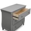 image:imageDelta Children Lancaster 3 Drawer Dresser with Changing Top and Interlocking Drawers  Greenguard Gold Certified Bianca WhiteGrey