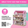 image:imageDelta Children Little Gem Dollhouse  3Story Dollhouse with 4 Rooms  Includes 16 Accessories  Fits 5inch Dolls  Pretend Play Dream Gift for Ages 3