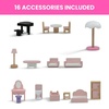image:imageDelta Children Little Gem Dollhouse  3Story Dollhouse with 4 Rooms  Includes 16 Accessories  Fits 5inch Dolls  Pretend Play Dream Gift for Ages 3