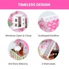 image:imageDelta Children Little Gem Dollhouse  3Story Dollhouse with 4 Rooms  Includes 16 Accessories  Fits 5inch Dolls  Pretend Play Dream Gift for Ages 3