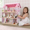 image:imageDelta Children Little Gem Dollhouse  3Story Dollhouse with 4 Rooms  Includes 16 Accessories  Fits 5inch Dolls  Pretend Play Dream Gift for Ages 3
