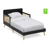 image:imageDelta Children Logan Wood Toddler Bed Greenguard Gold Certified Midnight GreyNaturalMidnight GreyNatural