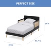 image:imageDelta Children Logan Wood Toddler Bed Greenguard Gold Certified Midnight GreyNaturalMidnight GreyNatural