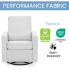 image:imageDelta Children Luna Nursery Swivel Glider  Greenguard Gold Certified and OekoTEX Standard 100 Fabric Dovetail GreyDovetail Grey