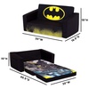 image:imageDelta Children Marvel Black Panther Cozee FlipOut Sofa with Memory Foam  2in1 Convertible Sofa to Lounger BlackBatman