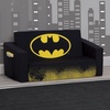 image:imageDelta Children Marvel Black Panther Cozee FlipOut Sofa with Memory Foam  2in1 Convertible Sofa to Lounger BlackBatman