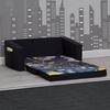 image:imageDelta Children Marvel Black Panther Cozee FlipOut Sofa with Memory Foam  2in1 Convertible Sofa to Lounger BlackBatman