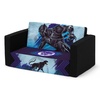 image:imageDelta Children Marvel Black Panther Cozee FlipOut Sofa with Memory Foam  2in1 Convertible Sofa to Lounger BlackMarvel Black Panther