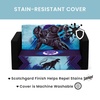 image:imageDelta Children Marvel Black Panther Cozee FlipOut Sofa with Memory Foam  2in1 Convertible Sofa to Lounger BlackMarvel Black Panther