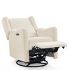 image:imageDelta Children Mercer Electronic Power Recliner and Swivel Glider with USB Port in LiveSmart Performance Fabric  Water Repellent amp Stain Resistant PearlShell