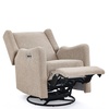 image:imageDelta Children Mercer Electronic Power Recliner and Swivel Glider with USB Port in LiveSmart Performance Fabric  Water Repellent amp Stain Resistant PearlSand