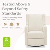 image:imageDelta Children Mercer Electronic Power Recliner and Swivel Glider with USB Port in LiveSmart Performance Fabric  Water Repellent amp Stain Resistant PearlShell
