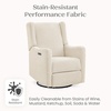 image:imageDelta Children Mercer Electronic Power Recliner and Swivel Glider with USB Port in LiveSmart Performance Fabric  Water Repellent amp Stain Resistant PearlShell
