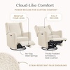 image:imageDelta Children Mercer Electronic Power Recliner and Swivel Glider with USB Port in LiveSmart Performance Fabric  Water Repellent amp Stain Resistant PearlShell