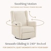 image:imageDelta Children Mercer Electronic Power Recliner and Swivel Glider with USB Port in LiveSmart Performance Fabric  Water Repellent amp Stain Resistant PearlShell