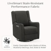 image:imageDelta Children Mercer Electronic Power Recliner and Swivel Glider with USB Port in LiveSmart Performance Fabric  Water Repellent amp Stain Resistant PearlDark Grey