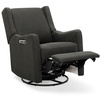 image:imageDelta Children Mercer Electronic Power Recliner and Swivel Glider with USB Port in LiveSmart Performance Fabric  Water Repellent amp Stain Resistant PearlDark Grey