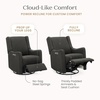 image:imageDelta Children Mercer Electronic Power Recliner and Swivel Glider with USB Port in LiveSmart Performance Fabric  Water Repellent amp Stain Resistant PearlDark Grey