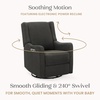 image:imageDelta Children Mercer Electronic Power Recliner and Swivel Glider with USB Port in LiveSmart Performance Fabric  Water Repellent amp Stain Resistant PearlDark Grey