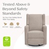 image:imageDelta Children Mercer Electronic Power Recliner and Swivel Glider with USB Port in LiveSmart Performance Fabric  Water Repellent amp Stain Resistant PearlSand
