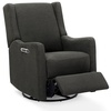 image:imageDelta Children Mercer Electronic Power Recliner and Swivel Glider with USB Port in LiveSmart Performance Fabric  Water Repellent amp Stain Resistant PearlDark Grey