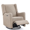 image:imageDelta Children Mercer Electronic Power Recliner and Swivel Glider with USB Port in LiveSmart Performance Fabric  Water Repellent amp Stain Resistant PearlSand