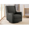 image:imageDelta Children Mercer Electronic Power Recliner and Swivel Glider with USB Port in LiveSmart Performance Fabric  Water Repellent amp Stain Resistant PearlDark Grey