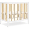 image:imageDelta Children Mia Portable Folding Mini Crib with 15Inch Mattress  Greenguard Gold Certified Bianca WhiteNaturalBianca WhiteNatural