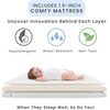 image:imageDelta Children Mia Portable Folding Mini Crib with 15Inch Mattress  Greenguard Gold Certified Bianca WhiteNaturalBianca WhiteNatural