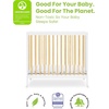 image:imageDelta Children Mia Portable Folding Mini Crib with 15Inch Mattress  Greenguard Gold Certified Bianca WhiteNaturalBianca WhiteNatural