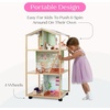 image:imageDelta Children Moveable Mansion Dollhouse  360Degree Play Dollhouse with Wheeled Base  Includes 16 Accessories  Fits 12inch Dolls  Pretend Play Dream Gift for Ages 3