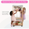 image:imageDelta Children Moveable Mansion Dollhouse  360Degree Play Dollhouse with Wheeled Base  Includes 16 Accessories  Fits 12inch Dolls  Pretend Play Dream Gift for Ages 3