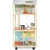 image:imageDelta Children Moveable Mansion Dollhouse  360Degree Play Dollhouse with Wheeled Base  Includes 16 Accessories  Fits 12inch Dolls  Pretend Play Dream Gift for Ages 3