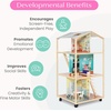 image:imageDelta Children Moveable Mansion Dollhouse  360Degree Play Dollhouse with Wheeled Base  Includes 16 Accessories  Fits 12inch Dolls  Pretend Play Dream Gift for Ages 3