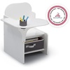 image:imageDelta Children MySize Chair Desk With Storage Bin GreyBianca White