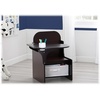 image:imageDelta Children MySize Chair Desk With Storage Bin GreyDark Chocolate