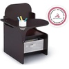 image:imageDelta Children MySize Chair Desk With Storage Bin GreyDark Chocolate
