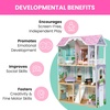 image:imageDelta Children MySize Dollhouse  Large 3Story Dollhouse with 7 Rooms Includes 12 Accessories  Fits 12inch Dolls  Pretend Play Dream Gift for Ages 3