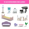 image:imageDelta Children MySize Dollhouse  Large 3Story Dollhouse with 7 Rooms Includes 12 Accessories  Fits 12inch Dolls  Pretend Play Dream Gift for Ages 3