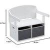 image:imageDelta Children MySize Kids Convertible Activity Bench  Greenguard Gold Certified Bianca WhiteBianca White