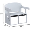 image:imageDelta Children MySize Kids Convertible Activity Bench  Greenguard Gold Certified Bianca WhiteGrey