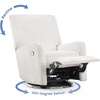 image:imageDelta Children Nest Nursery Swivel Recliner  Fabric is GREENGUARD Gold Certified and OekoTEX Standard 100  Upholstered in a Unique Chenille Yarn for Blanket Like Softness FogOyster