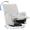 image:imageDelta Children Nest Nursery Swivel Recliner  Fabric is GREENGUARD Gold Certified and OekoTEX Standard 100  Upholstered in a Unique Chenille Yarn for Blanket Like Softness FogFog