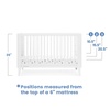 image:imageDelta Children Ollie 4in1 Convertible Crib  Greenguard Gold Certified Walnut EspressoBianca White
